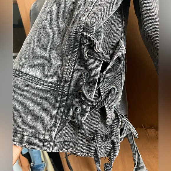 Denim motor style jacket - Picture 2 of 3